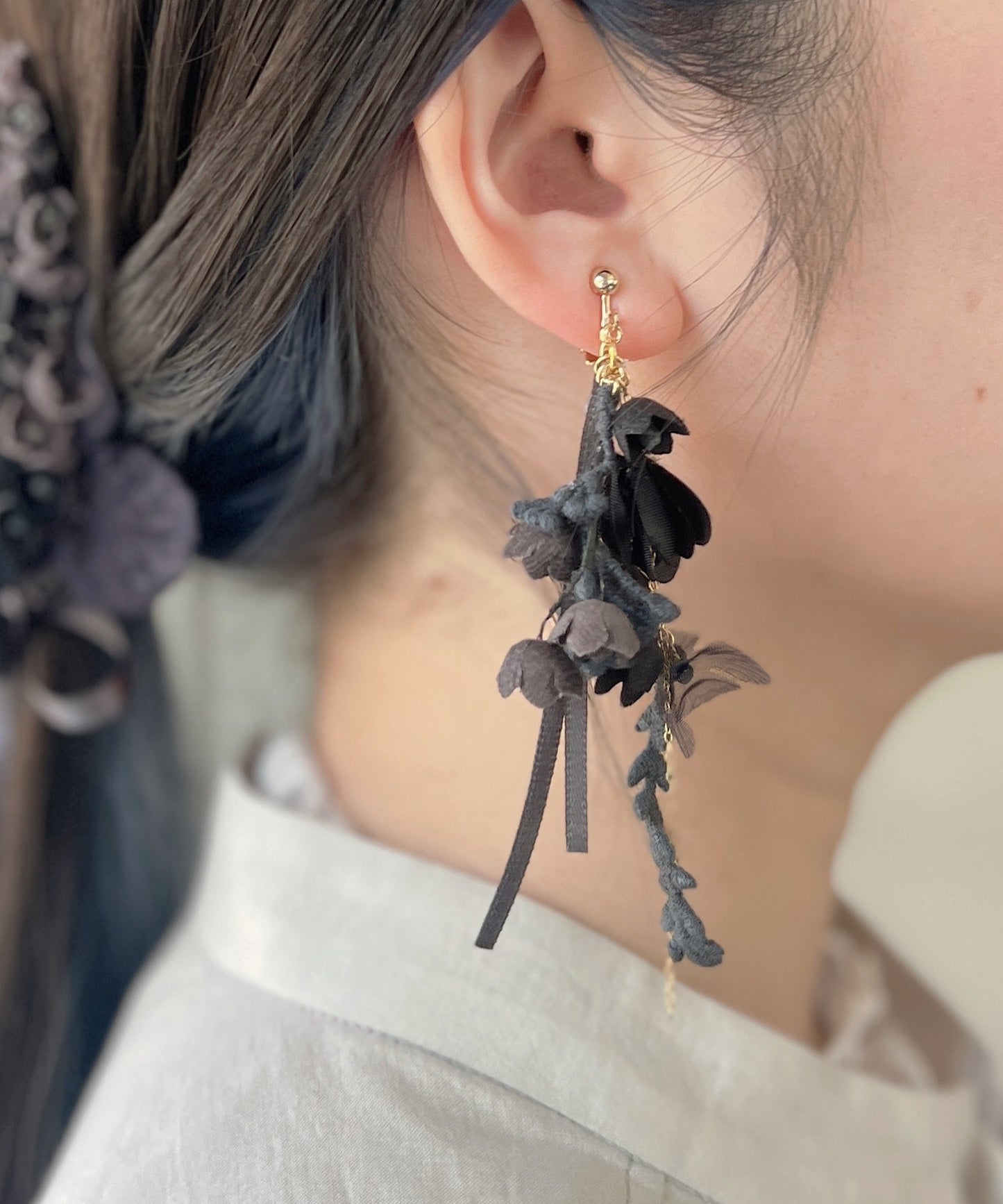 スズランの花束ピアス/イヤリング