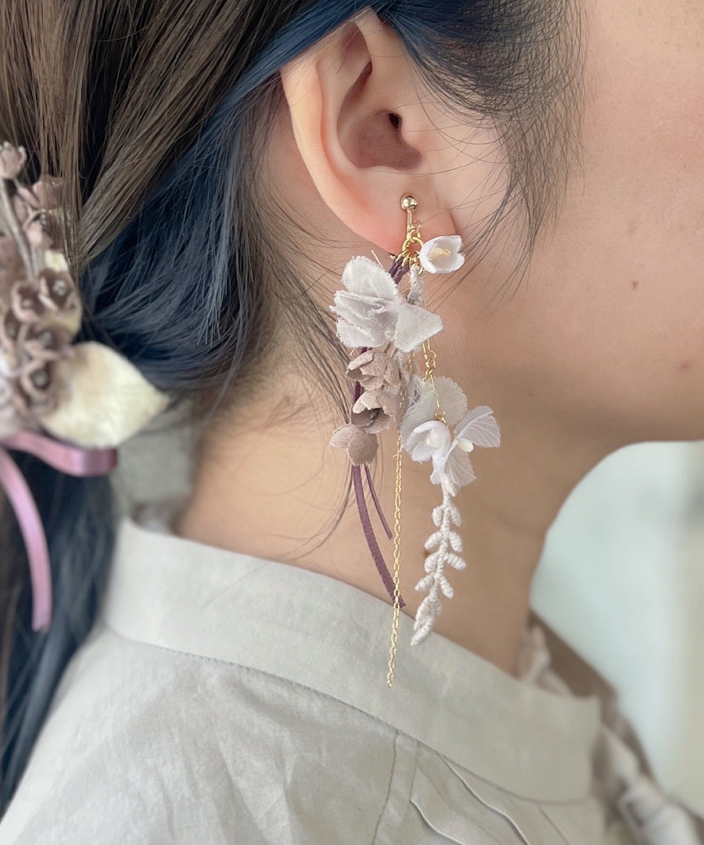 スズランの花束ピアス/イヤリング