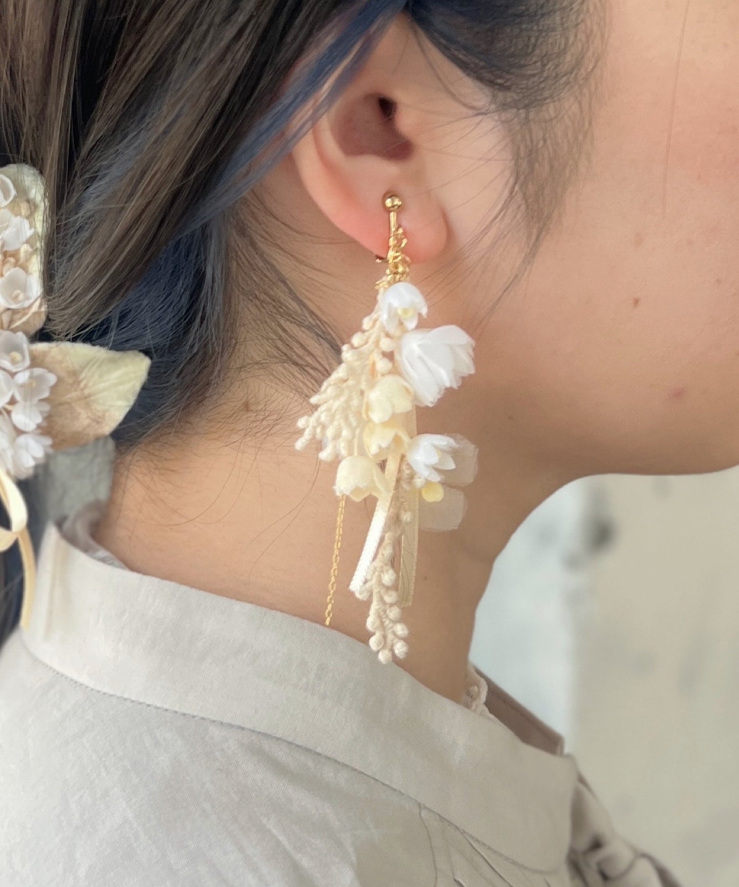 スズランの花束ピアス/イヤリング