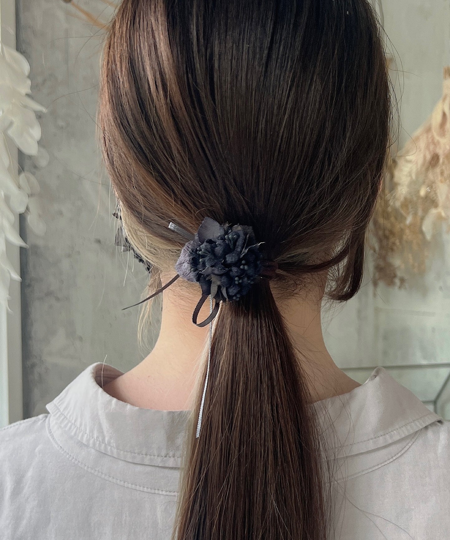 アジサイの花束ヘアゴム