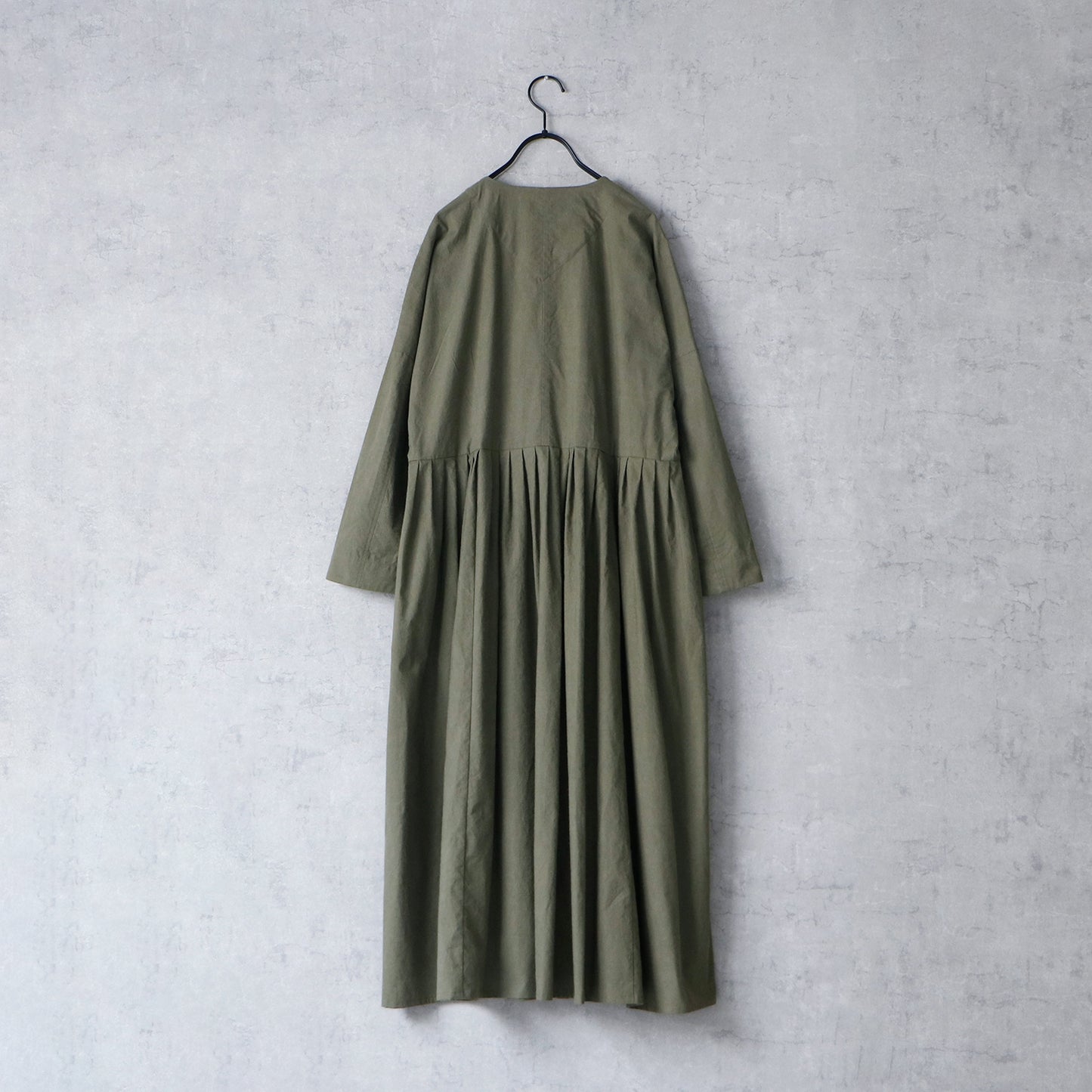 【MAGALI】ピグメントダイコットン・フリルワンピース