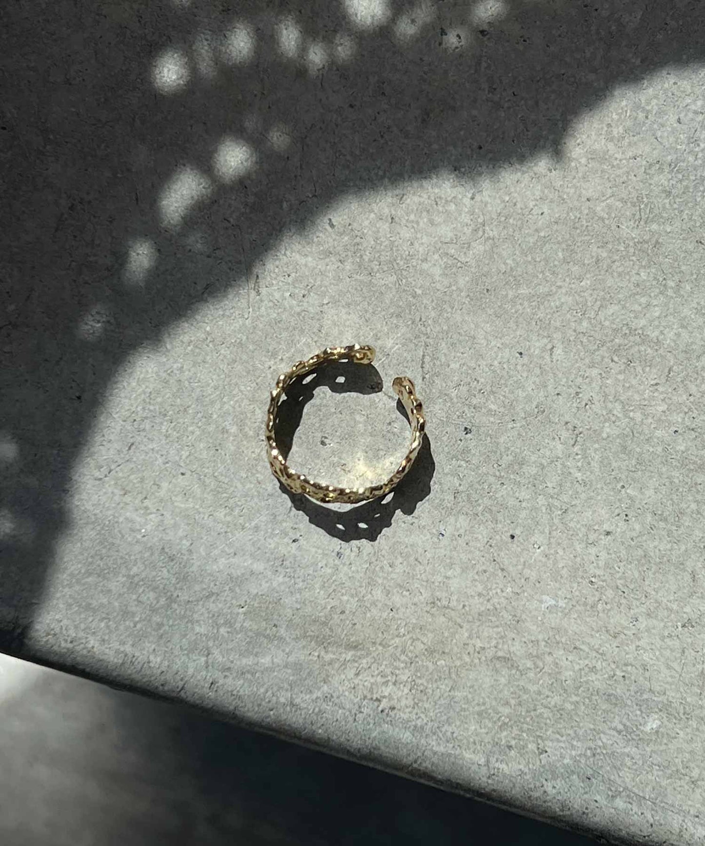 スカラップレースのイヤーカフ*brass