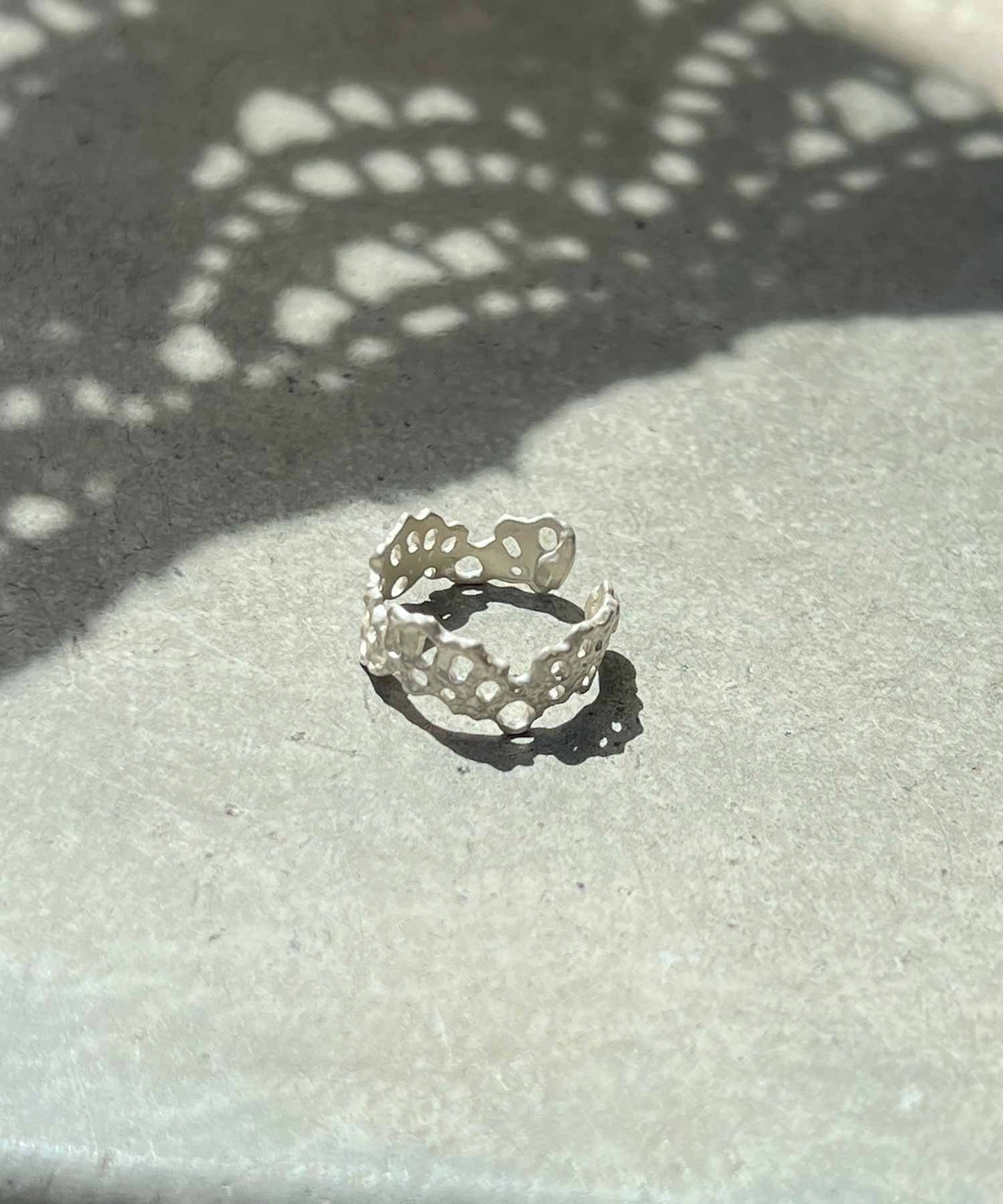 スカラップレースのイヤーカフ*silver