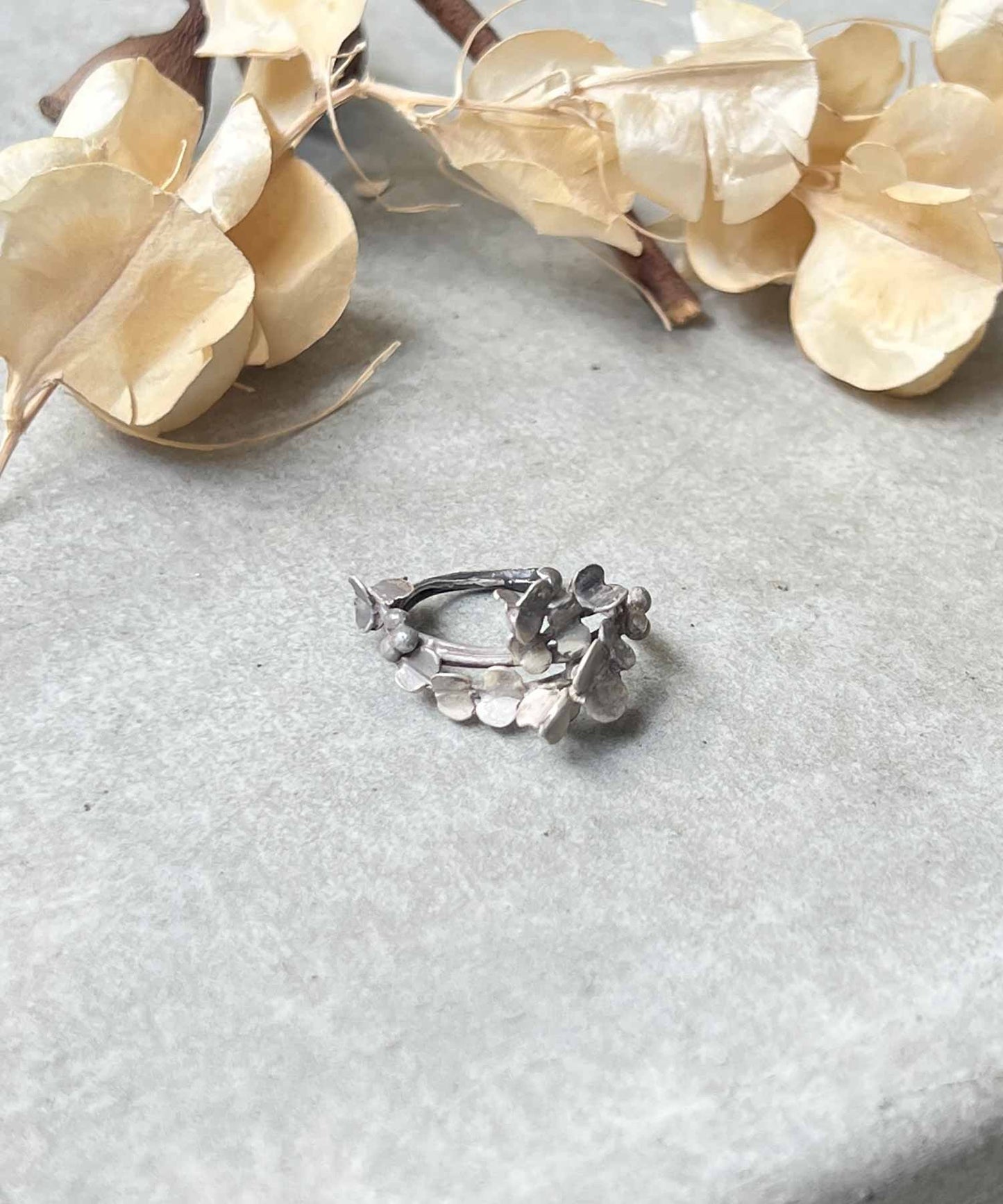 ヤマイモヅルのイヤーカフ*silver