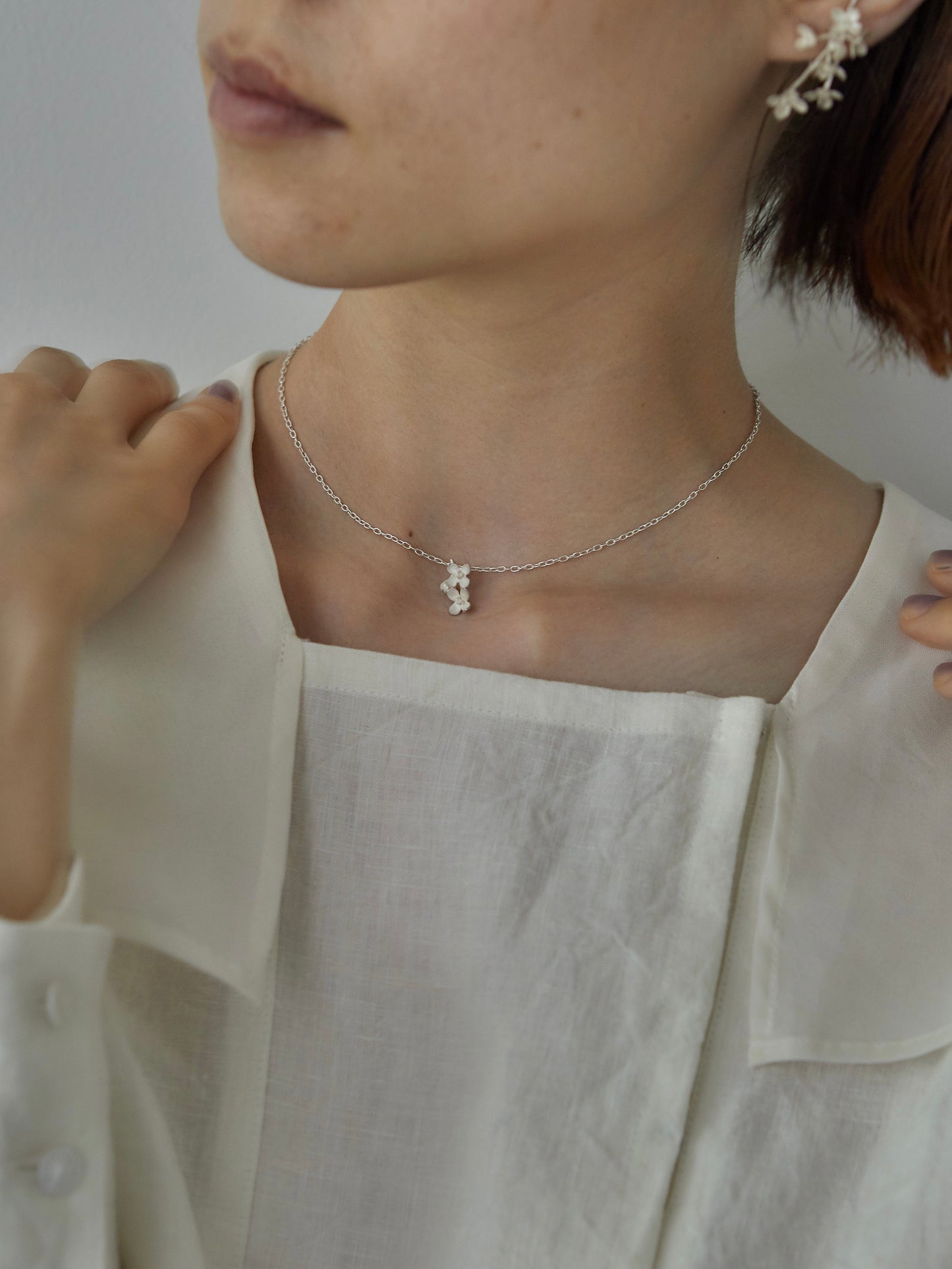 金木犀のネックレス*silver