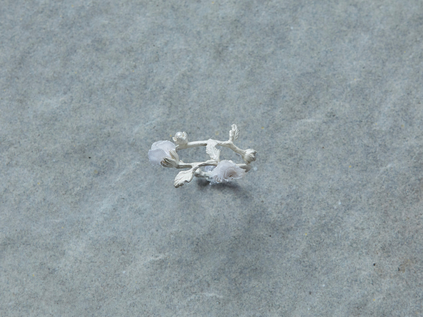 花とつぼみのシルバーイヤーカフ*silver