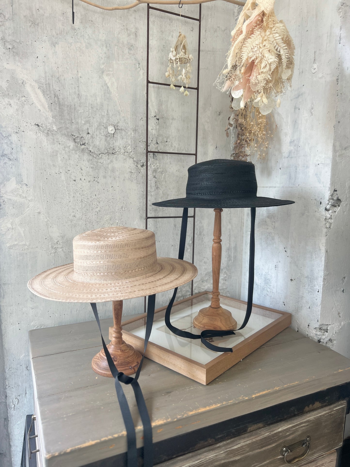 ［ Mia Hat ］Lace Canotier