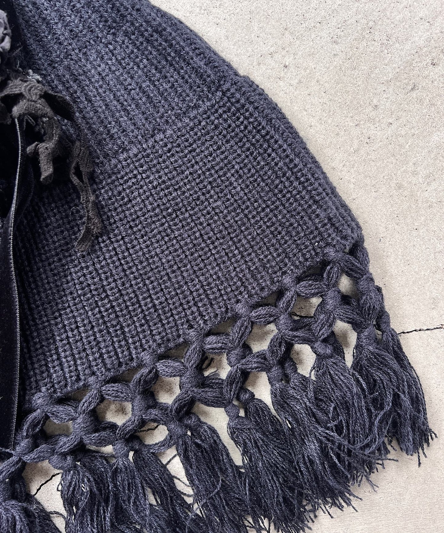 ラウンドポンチョ＊ショールピン付き