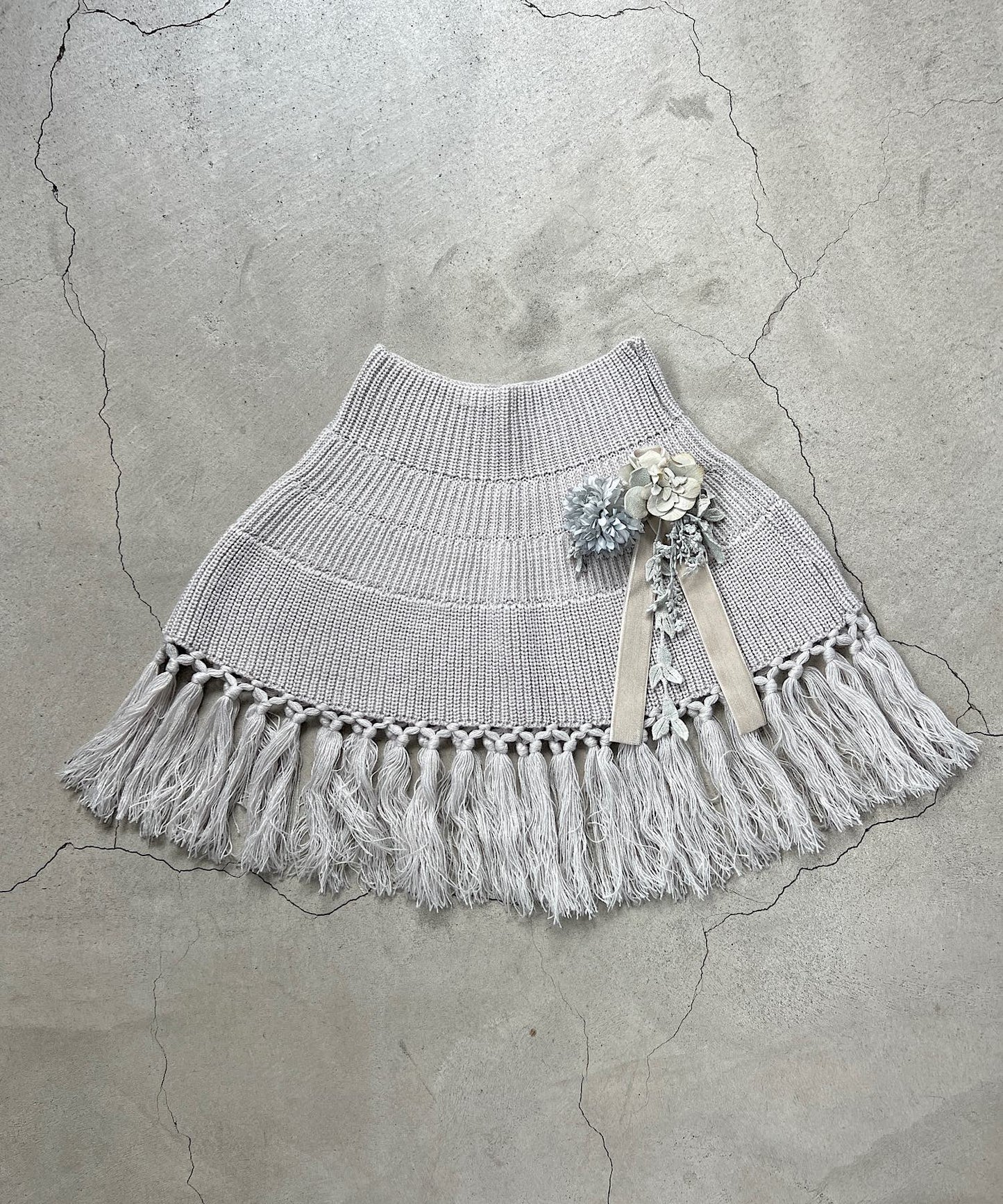 ラウンドポンチョ＊ショールピン付き