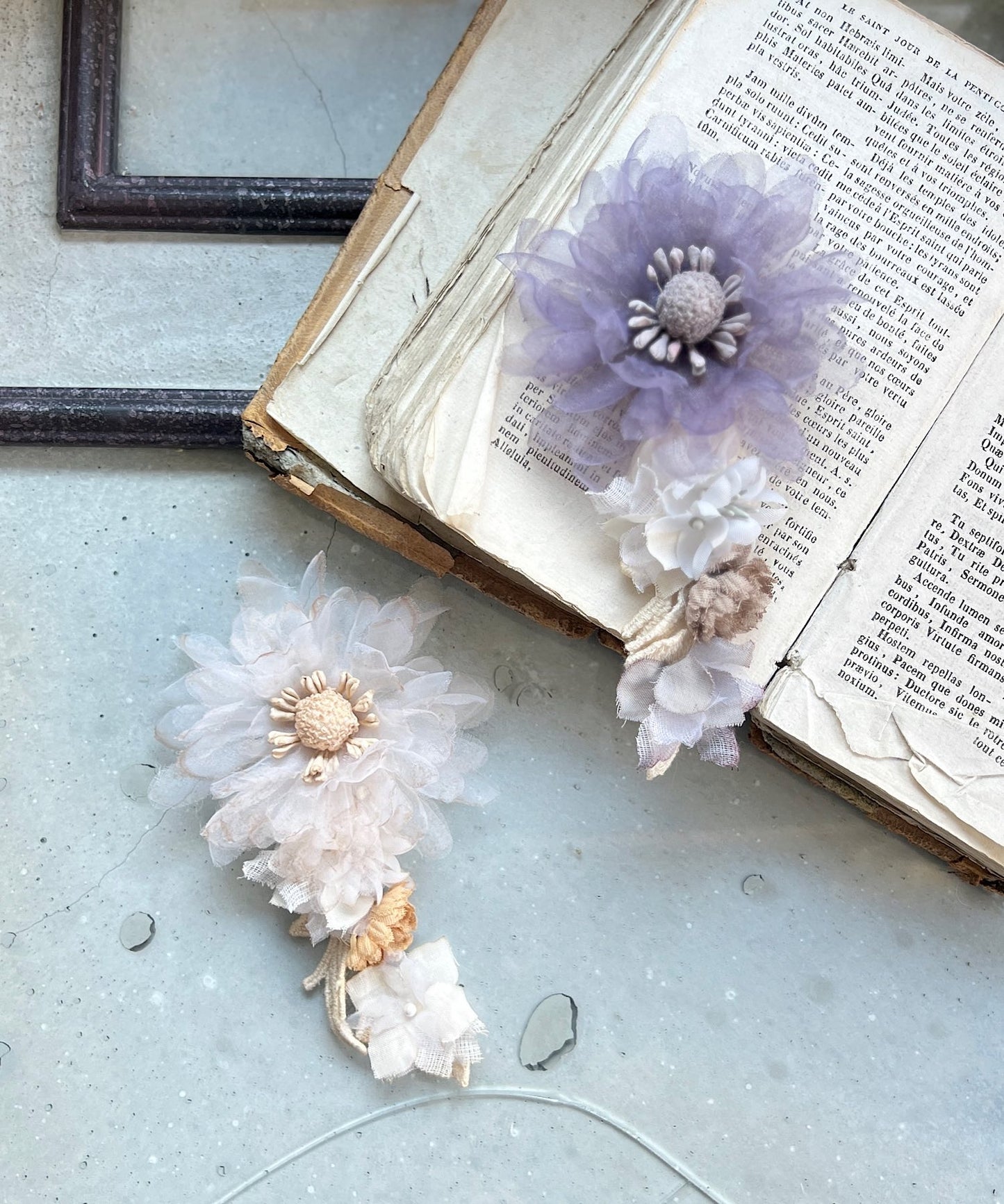 紅茶染めの3wayイヤーカフ