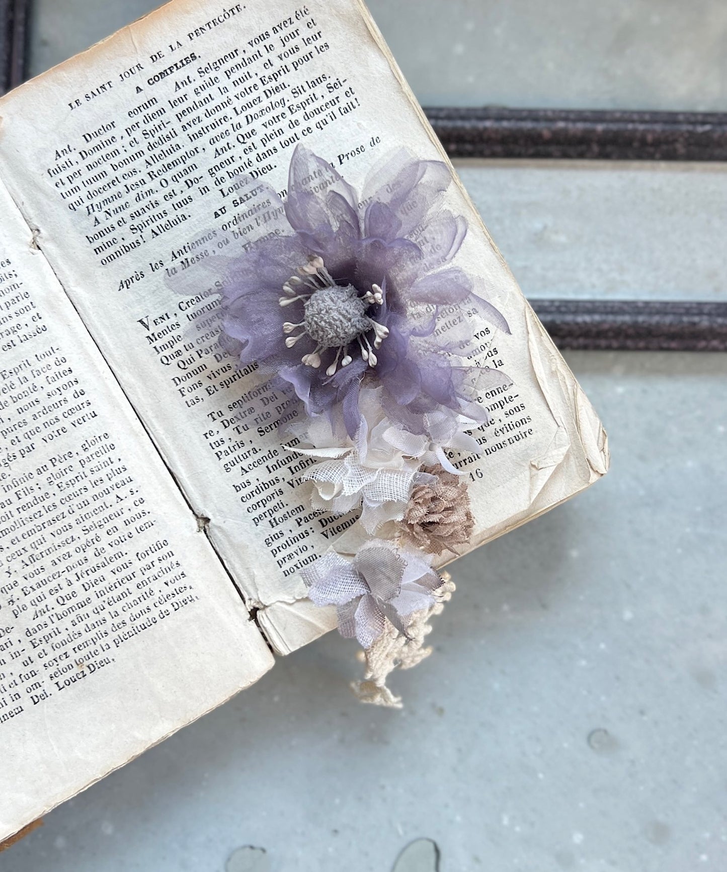 紅茶染めのポニーフック