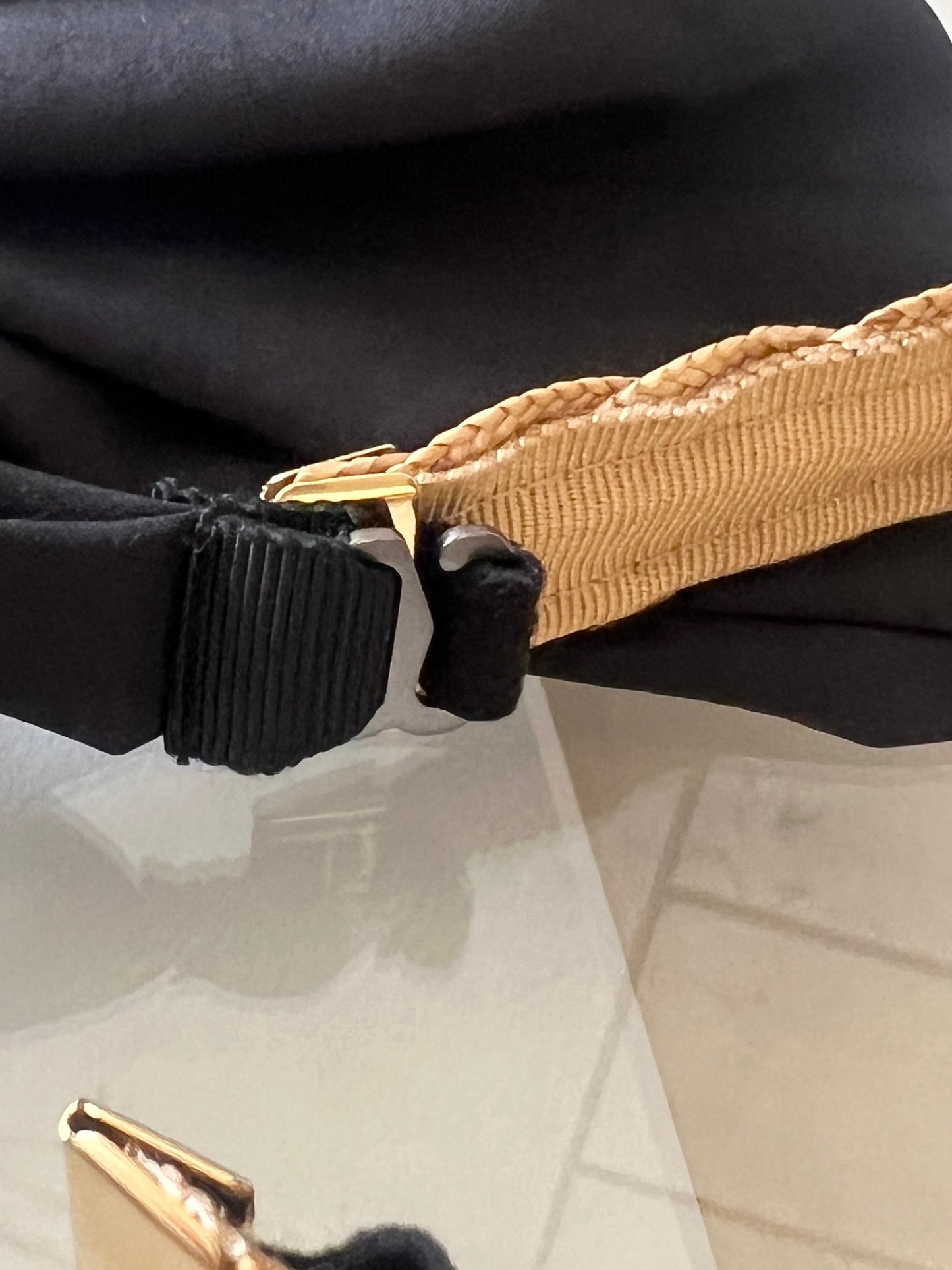 ［ Mia Hat ］Straw Ribbon Headband