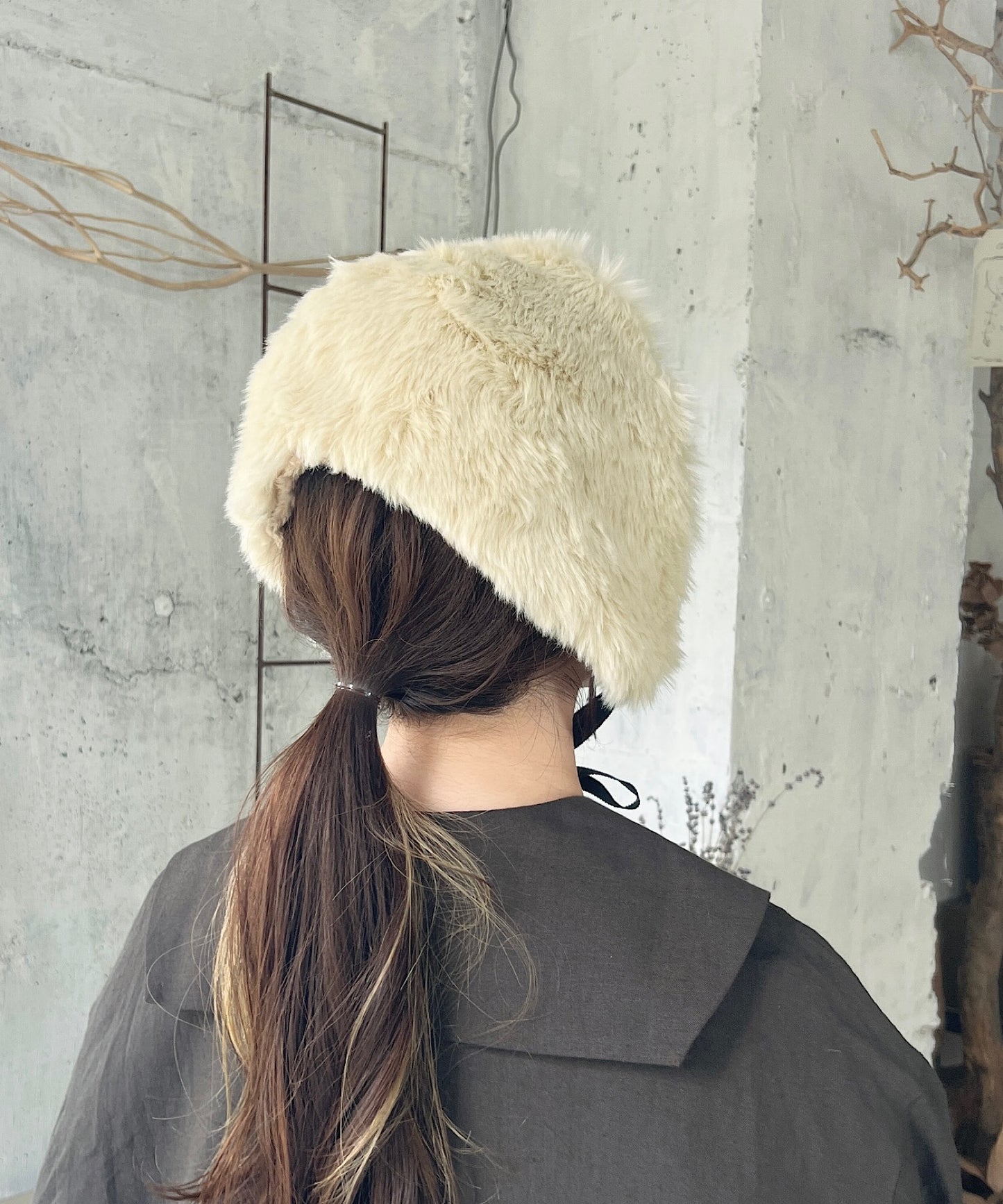 ［ Mia Hat ］Fur hood