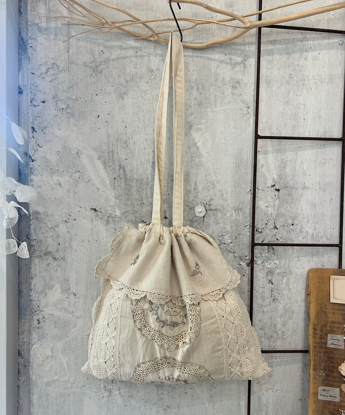 【数量限定】テーブルクロスの巾着バッグ