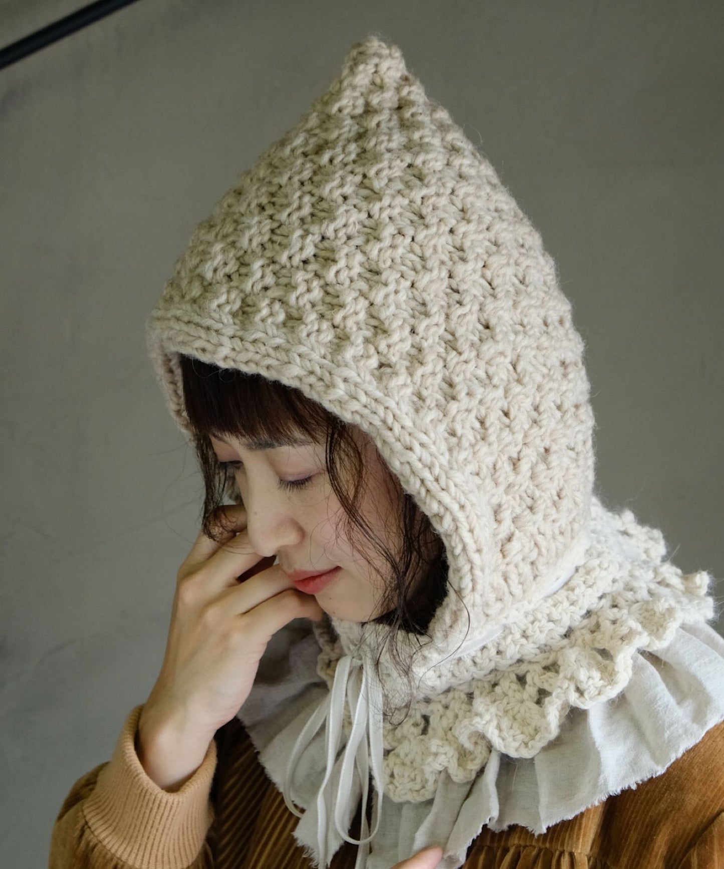 【予約販売】手編みのバラクラバ