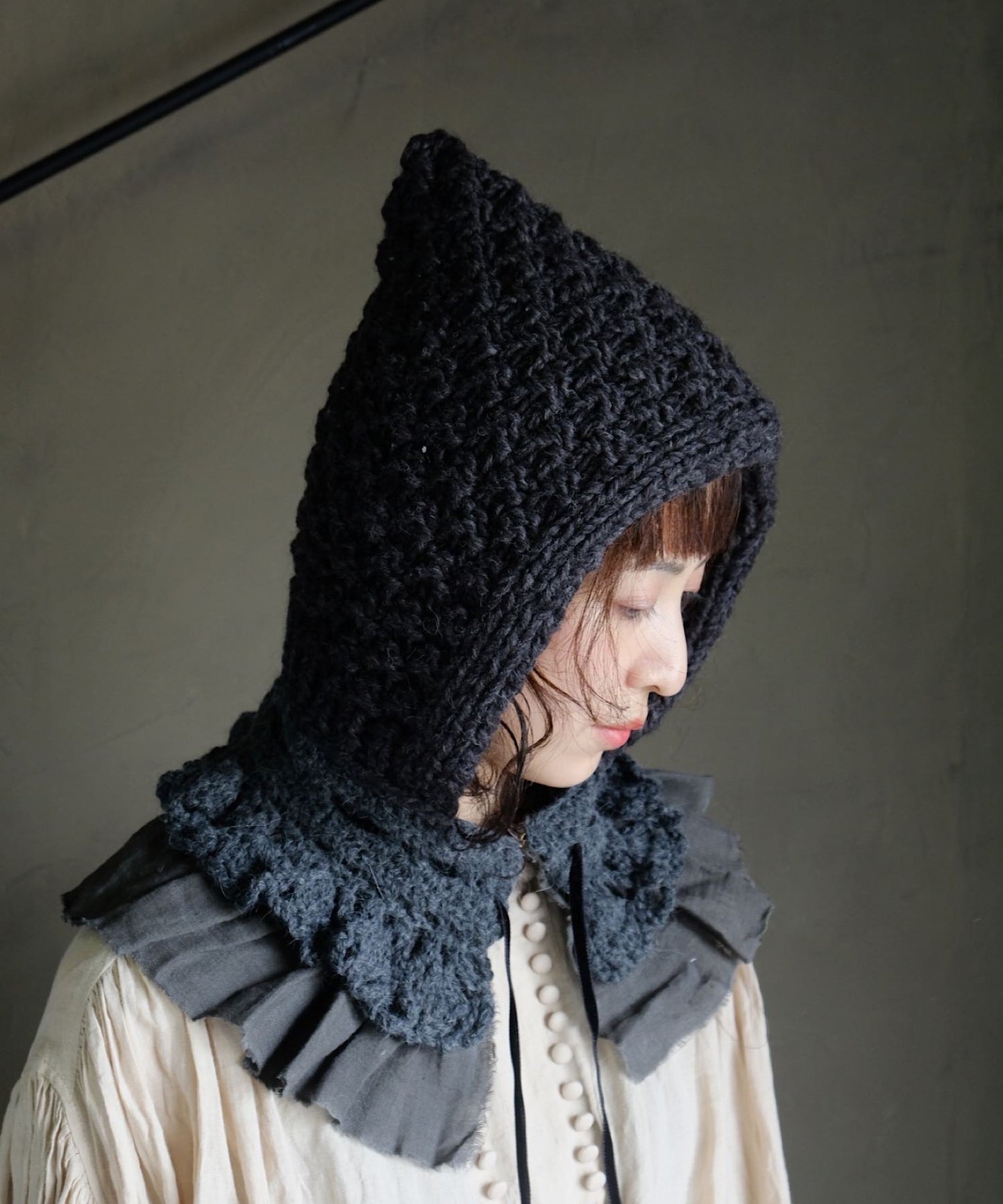 【予約販売】手編みのバラクラバ