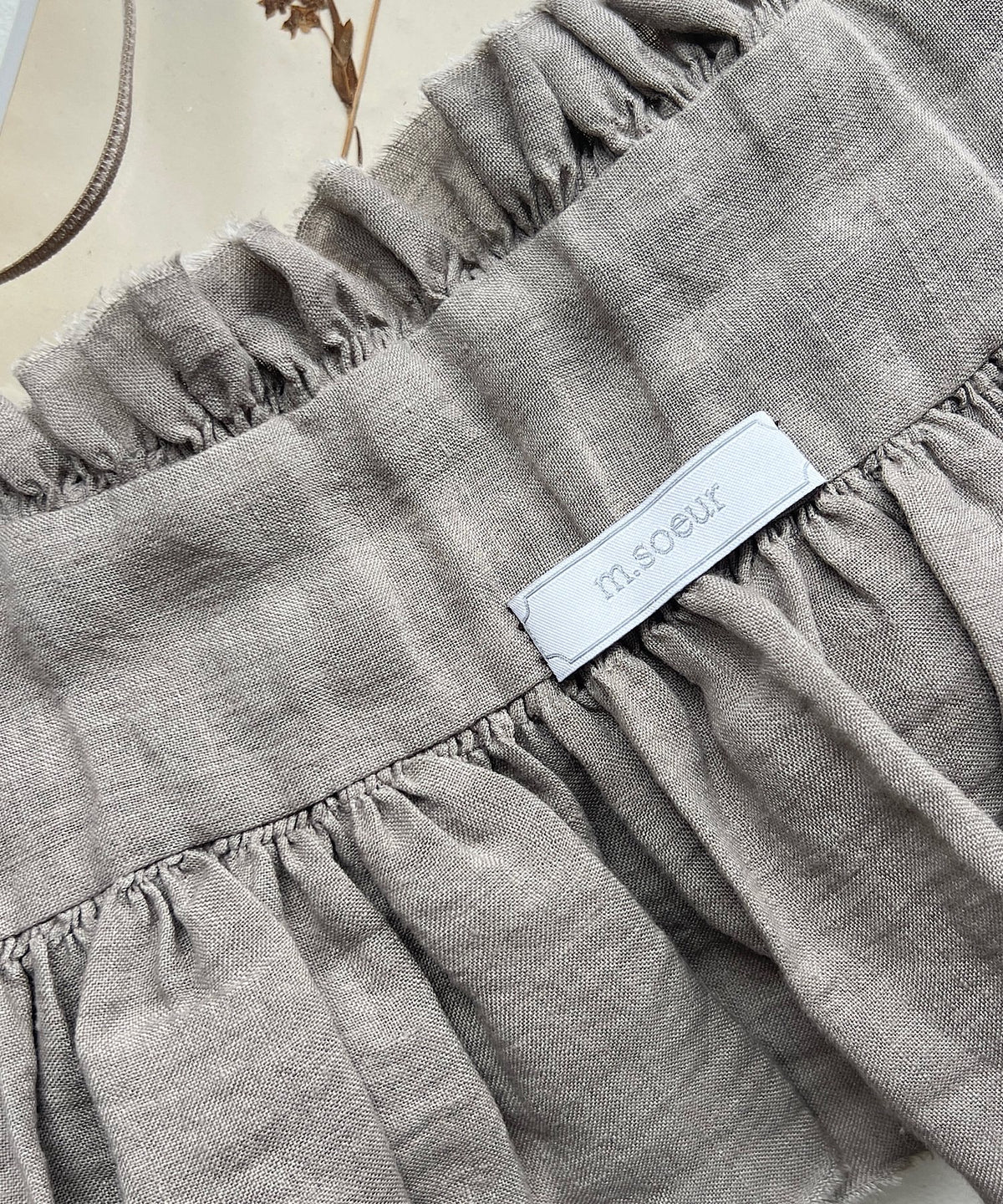 【予約商品】手編みのフリルティペット