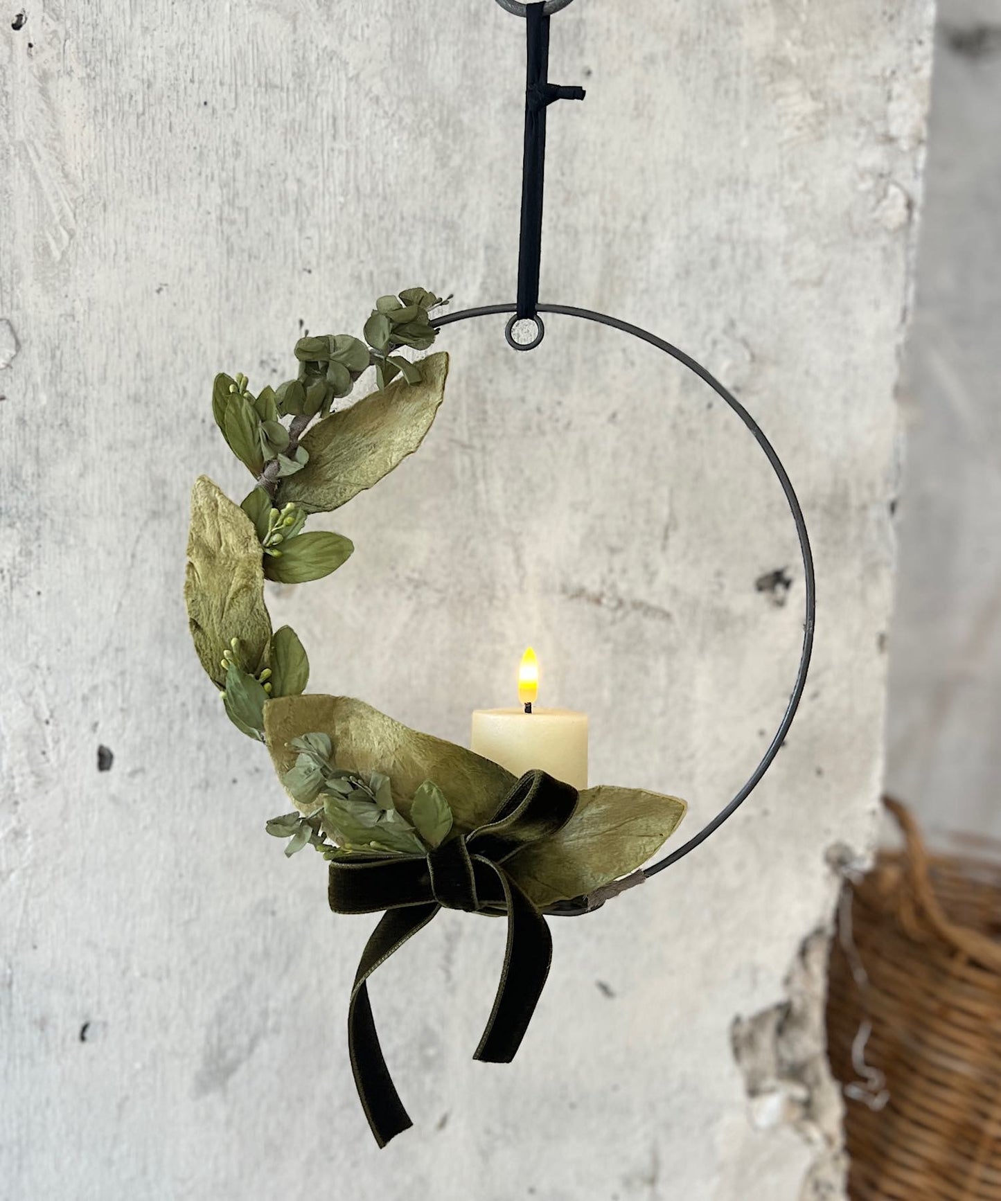 キャンドルリース