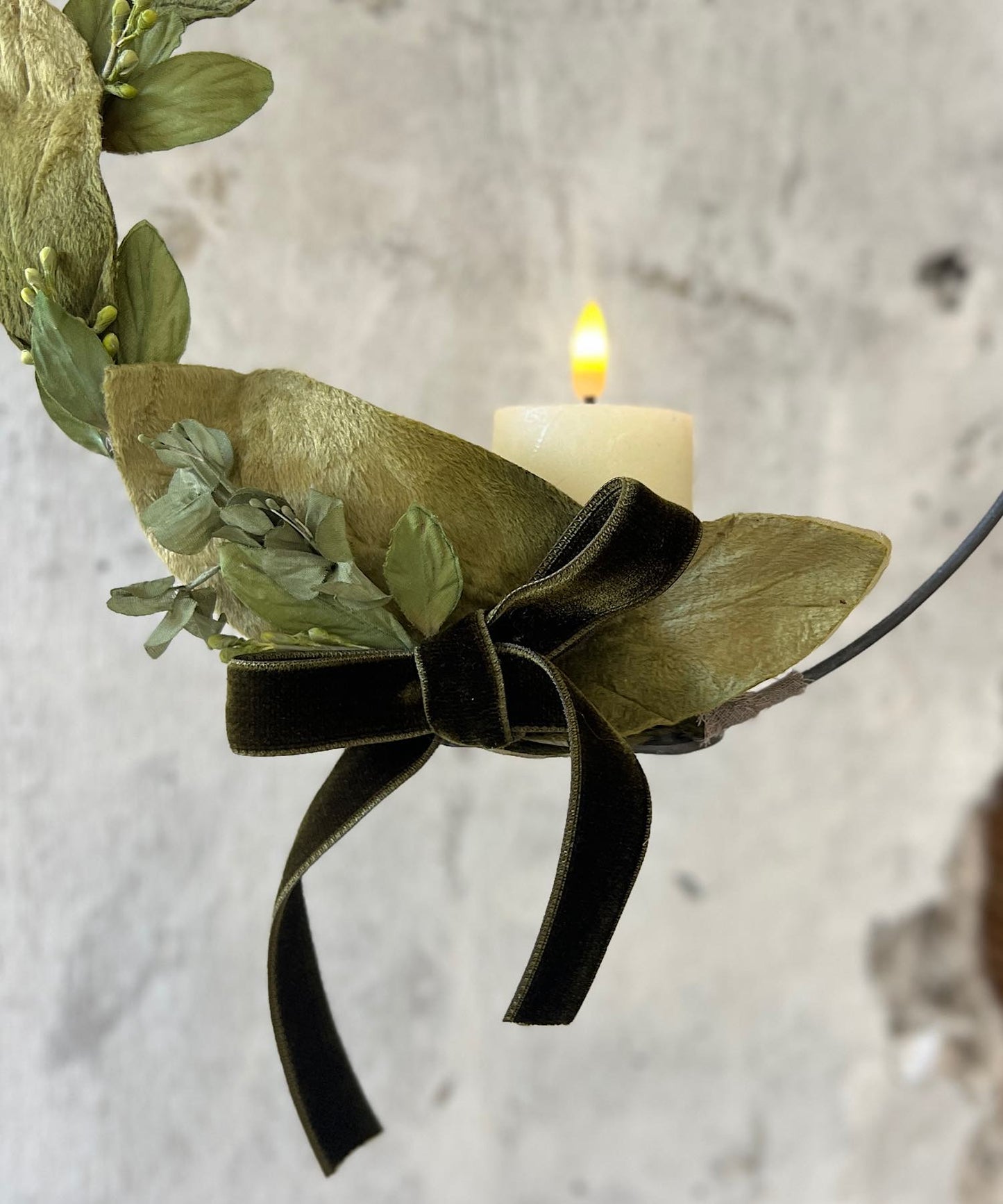 キャンドルリース