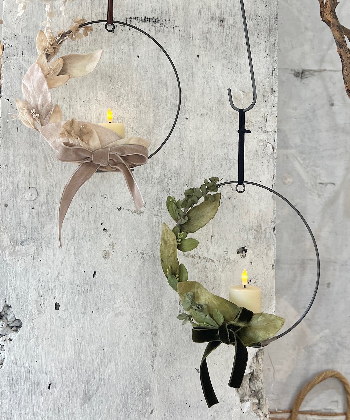 キャンドルリース