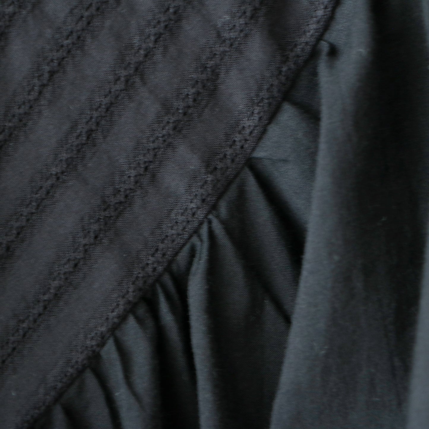 【MAGALI】ブリージー・コットンシルク・レースヨークブラウス