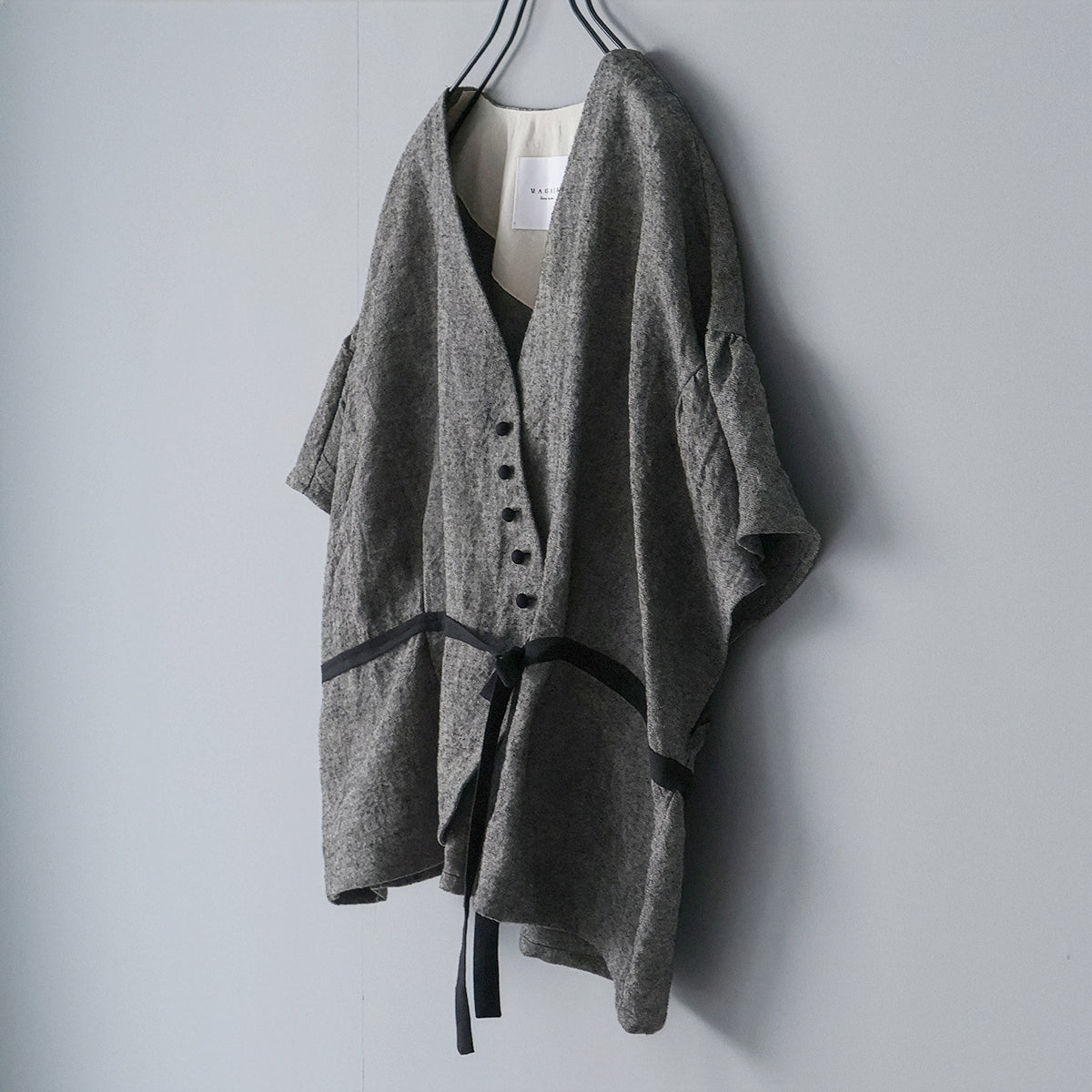 【MAGALI】トリプルウォッシュリネン・カシュクールジレ