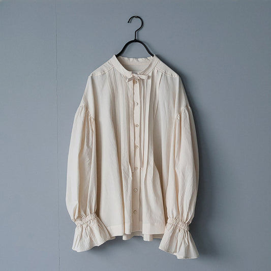 【MAGALI】天日干しコットン ボウタイブラウス