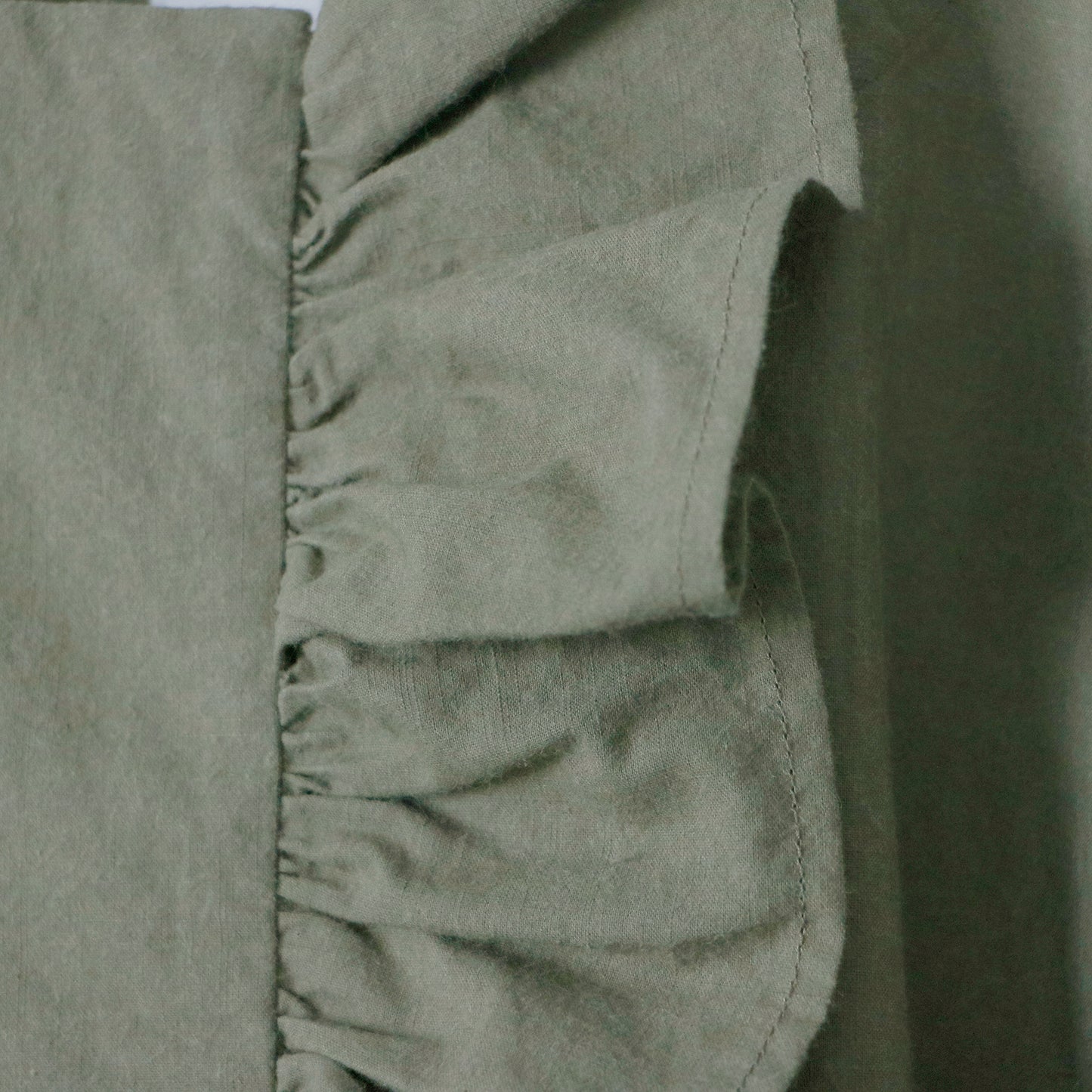 【MAGALI】ピグメントダイコットン・フリルワンピース