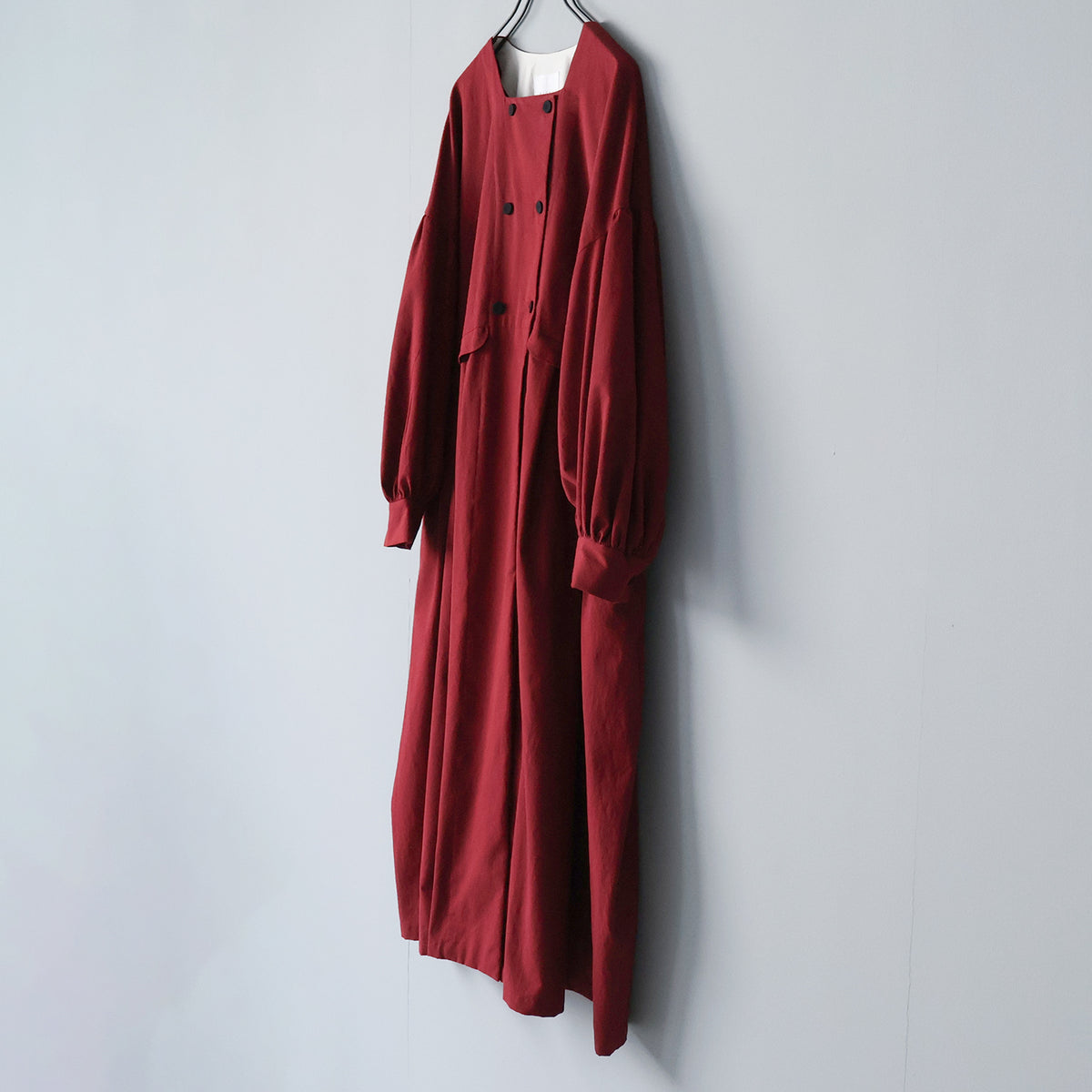 【MAGALI】オールドコットン・ダブルボタンワンピース