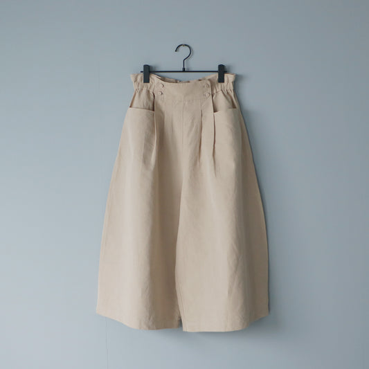 【MAGALI】ハイカウントコットンリネン・コクーンパンツ