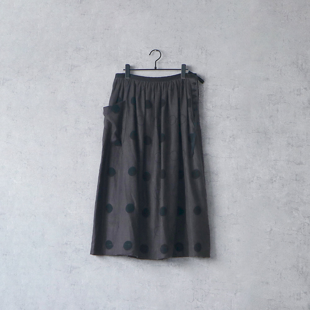 【MAGALI】RONDリネン・サイドボタンスカート