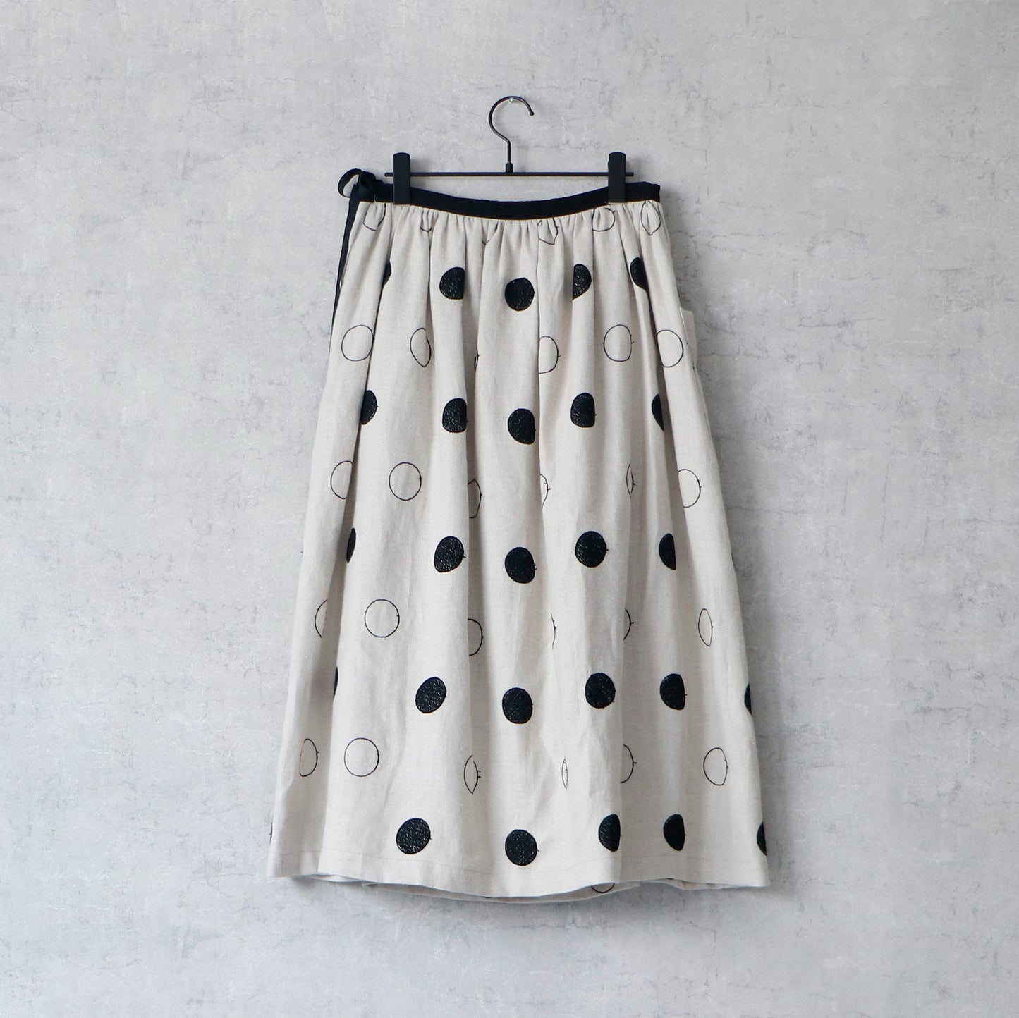 【MAGALI】RONDリネン・サイドボタンスカート